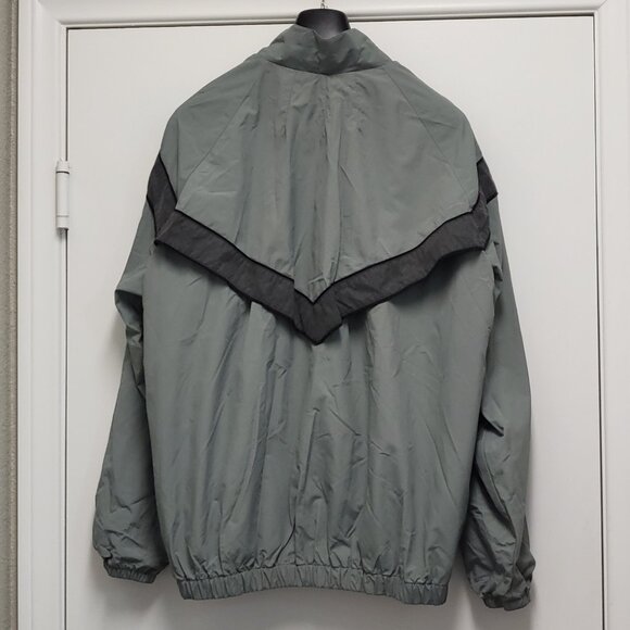 Vintage Mens Army Jacket Size Large Full Zip Windbreaker Pockets Vented Lined - Picture 9 of 16